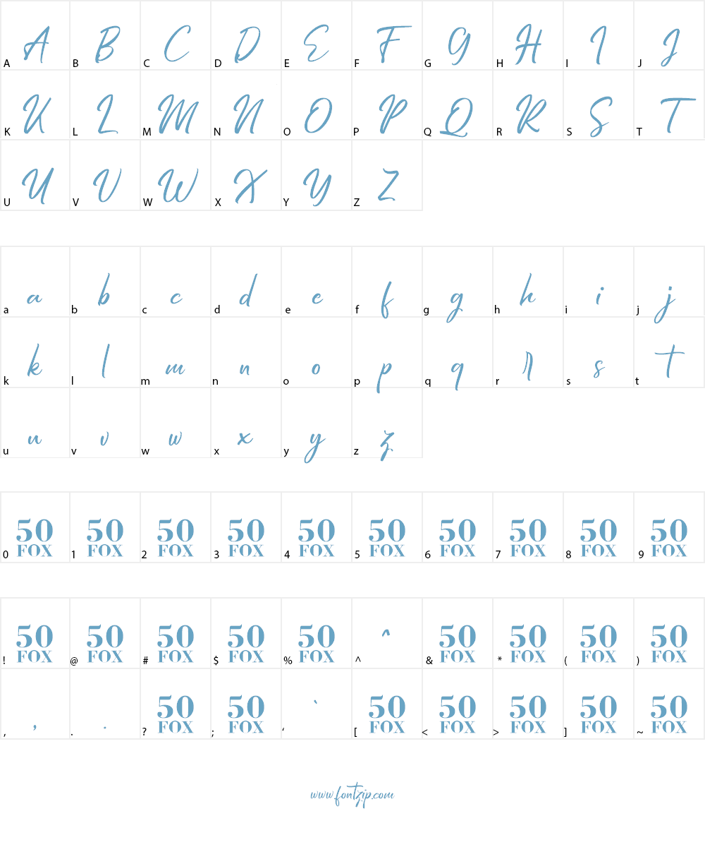 Hiroshima Script Font Character